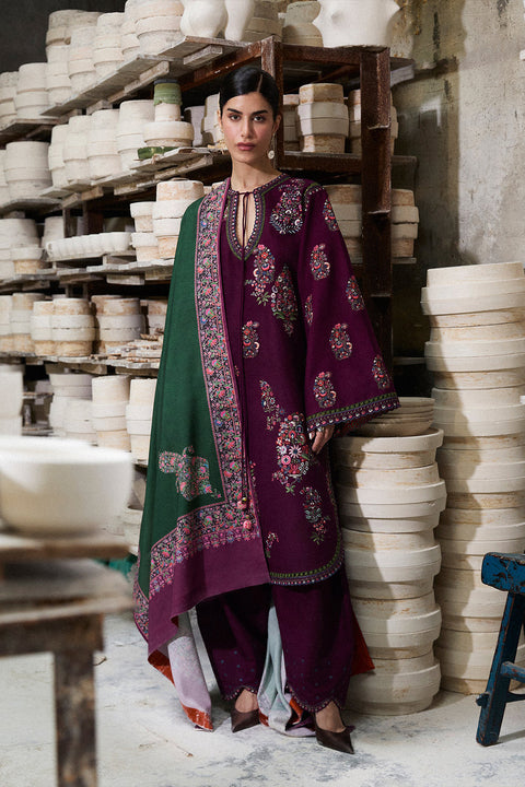HUSSAIN REHAR - Lawn Unstitched Embroidered Collection with Embroidered Dupatta - KPR27