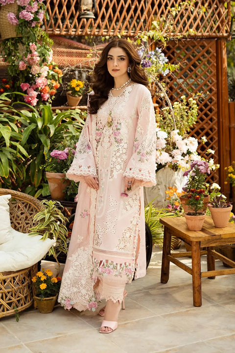 Elaf Luxury Lawn Unstitched Embroidered Collection with Cottom net Dupatta - ELM-2A MAHGUL