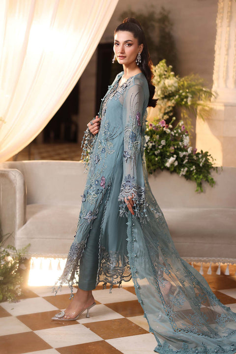 Maria b - 3 Piece Unstitched Embroidered Chiffon Suit - MPC-26-106