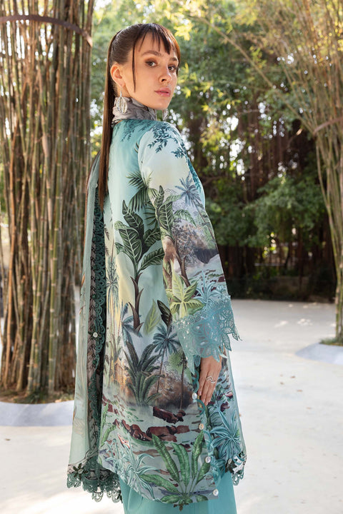 MARIA B - 3 Piece Unstitched Embroidered Lawn Suit - MPT-2907-A