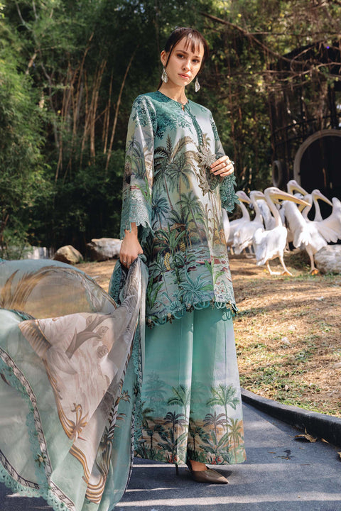 MARIA B - 3 Piece Unstitched Embroidered Lawn Suit - MPT-2907-A