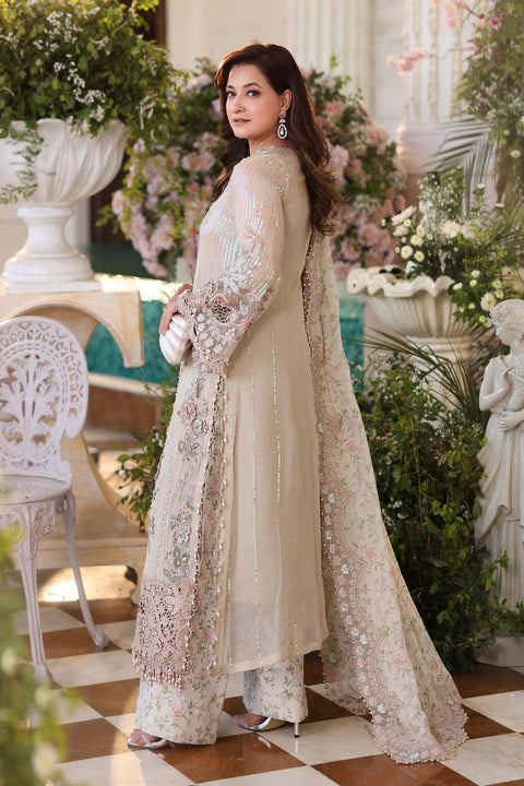 MARIA B - 3 Piece Unstitched Embroidered Chiffon Suit | MPC-26-107