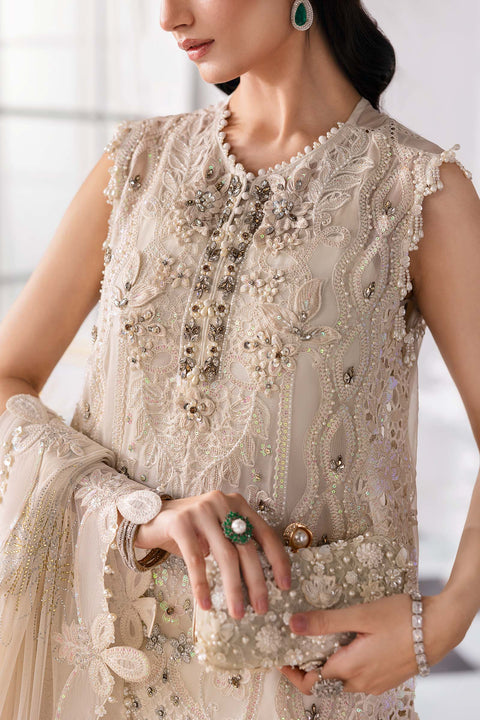 Maria B - 3 Piece Unstitched Embroidered Chiffon Suit | BD-3007