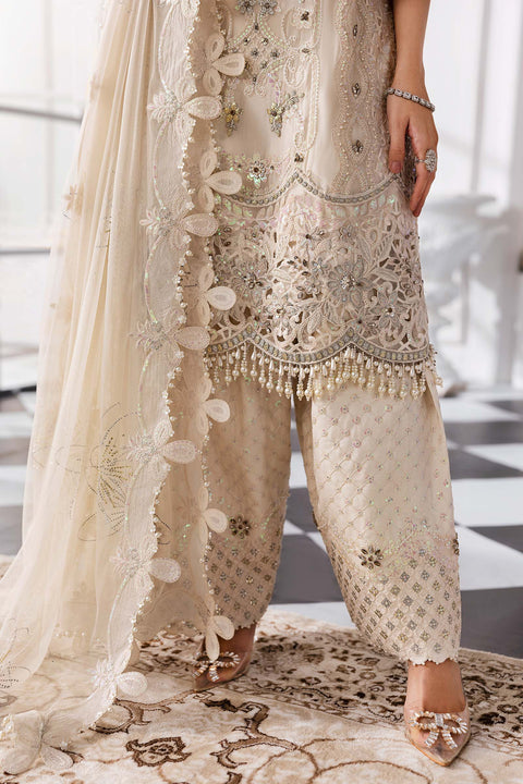 Maria B - 3 Piece Unstitched Embroidered Chiffon Suit | BD-3007