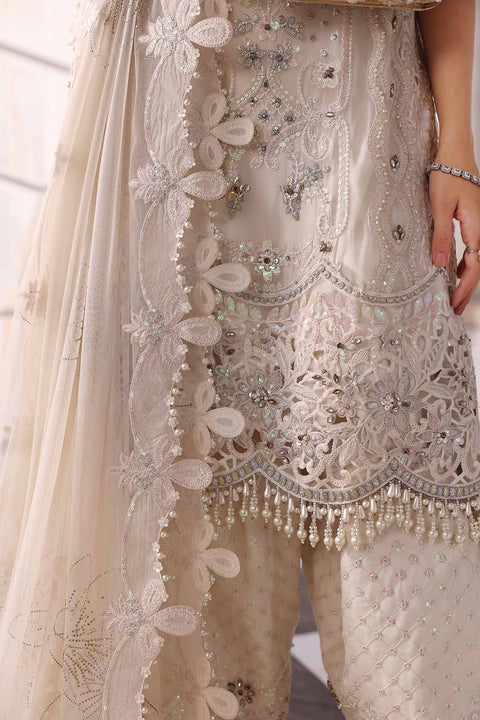 Maria B - 3 Piece Unstitched Embroidered Chiffon Suit | BD-3007