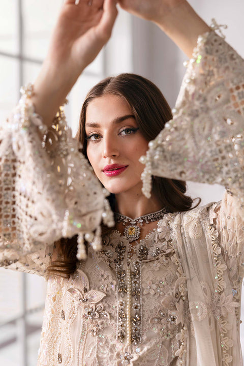 Maria B - 3 Piece Unstitched Embroidered Chiffon Suit | BD-3007