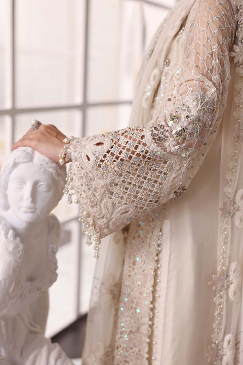 Maria B - 3 Piece Unstitched Embroidered Chiffon Suit | BD-3007