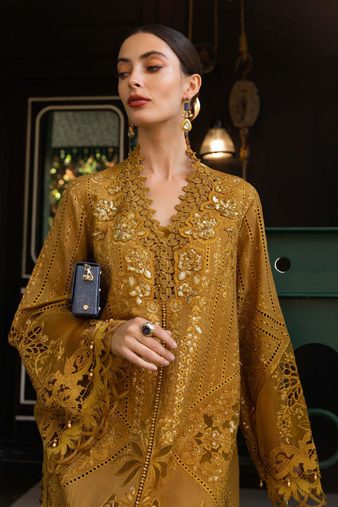 Maria b - 3 Piece Unstitched Embroidered Lawn Suit -EL-26-07
