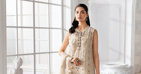 Maria B - 3 Piece Unstitched Embroidered Chiffon Suit | BD-3007