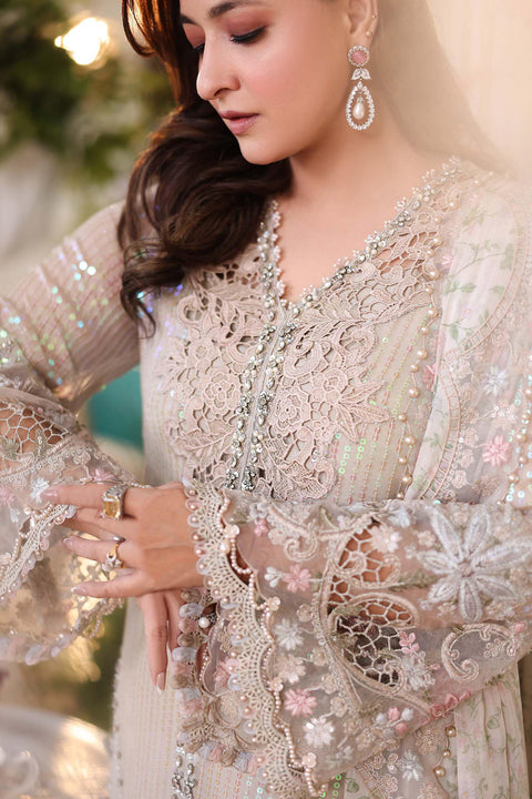 MARIA B - 3 Piece Unstitched Embroidered Chiffon Suit | MPC-26-107