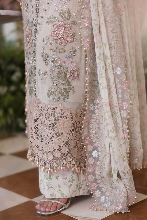 MARIA B - 3 Piece Unstitched Embroidered Chiffon Suit | MPC-26-107
