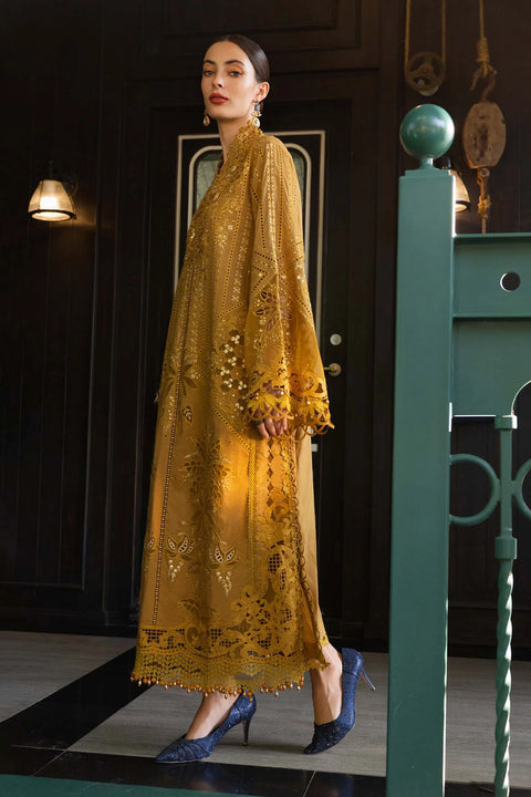 Maria b - 3 Piece Unstitched Embroidered Lawn Suit -EL-26-07
