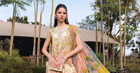 Maria b - 3 Piece Unstitched Embroidered Lawn Suit :MPT-MPT-2908-A