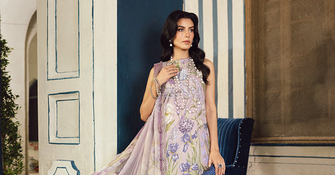 MARIA B - 3 Piece Embroidered Khaddar MPT-2708-A