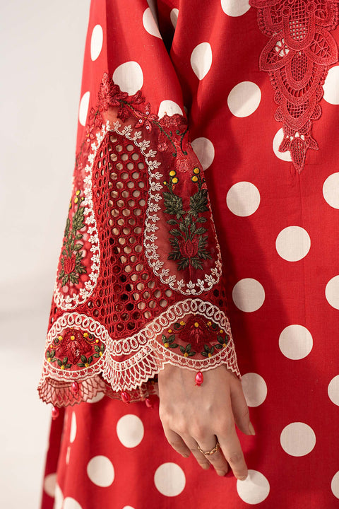 MARIA B - 3 Piece Unstitched Embroidered Lawn Suit - MPT-3008-B