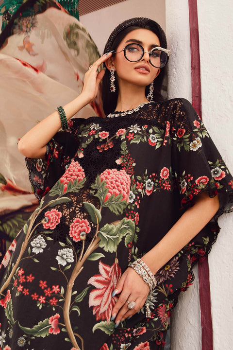 Maria.B 3 Piece Unstitched Embroidered Lawn Suit | MPT-2709-B