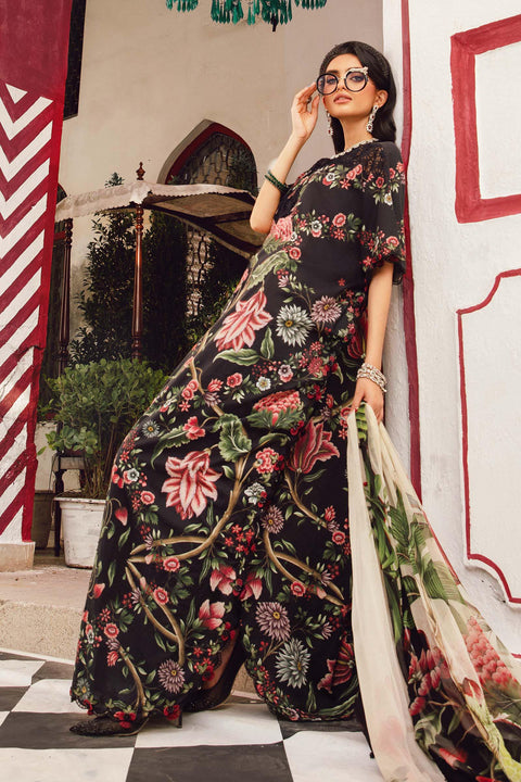 Maria.B 3 Piece Unstitched Embroidered Lawn Suit | MPT-2709-B