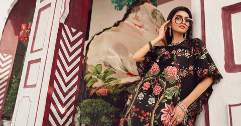 Maria.B 3 Piece Unstitched Embroidered Lawn Suit | MPT-2709-B