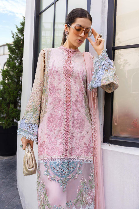 Maria B - 3 Piece Unstitched Embroidered Lawn Suit - EL-26-09