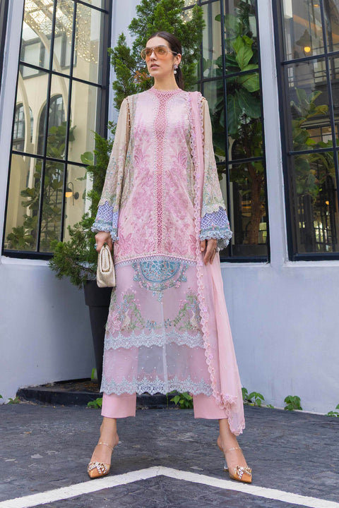 Maria B - 3 Piece Unstitched Embroidered Lawn Suit - EL-26-09