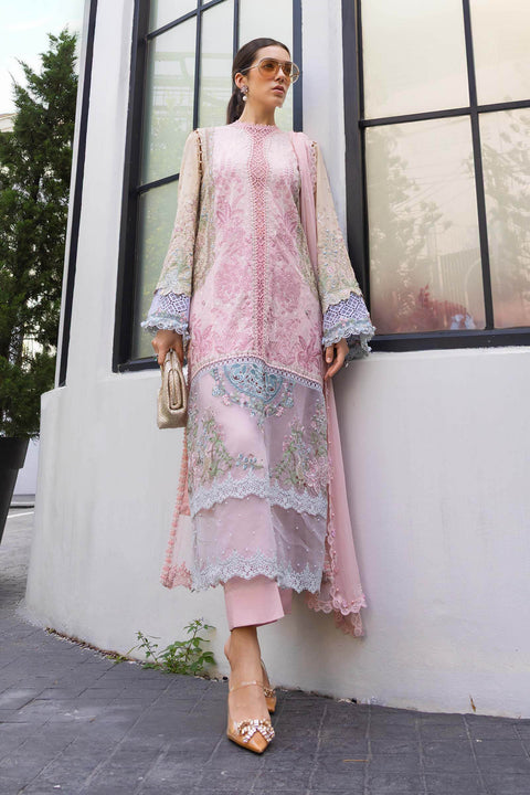 Maria B - 3 Piece Unstitched Embroidered Lawn Suit - EL-26-09