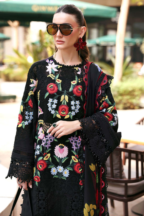 Maria b - 3 Piece Unstitched Embroidered Jacquard Lawn Suit :D-2610-B