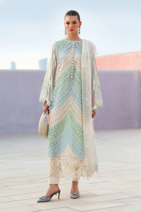 Maria b - 3 Piece Unstitched Embroidered Lawn Suit -2612-A