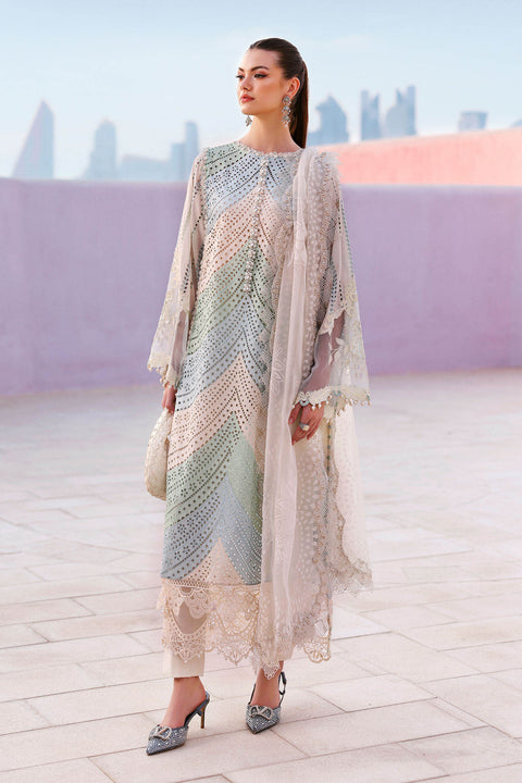 Maria b - 3 Piece Unstitched Embroidered Lawn Suit -2612-A