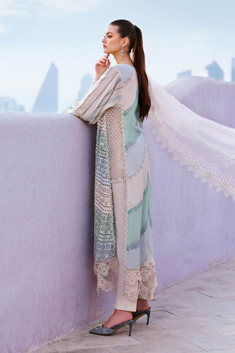 Maria b - 3 Piece Unstitched Embroidered Lawn Suit -2612-A