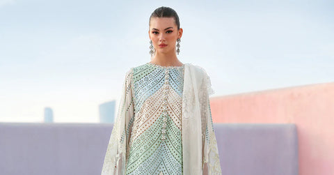 Maria b - 3 Piece Unstitched Embroidered Lawn Suit -2612-A