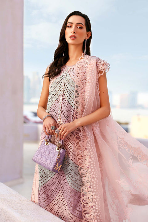 Maria b - 3 Piece Unstitched Embroidered Lawn Suit -2612-B