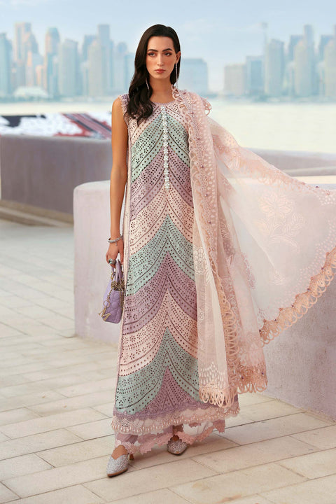 Maria b - 3 Piece Unstitched Embroidered Lawn Suit -2612-B