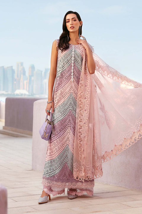Maria b - 3 Piece Unstitched Embroidered Lawn Suit -2612-B