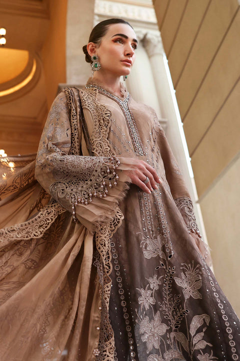 Maria b - 3 Piece Unstitched Embroidered Jacquard Lawn Suit :D-2601-A