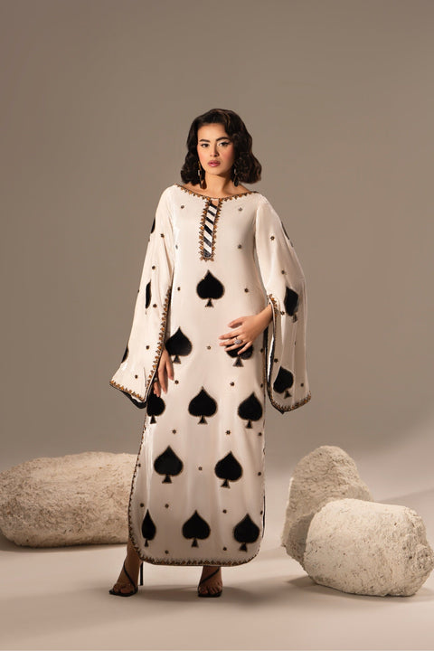 Flayers - 3-piece embroidered silk suit - (Spade Queen)