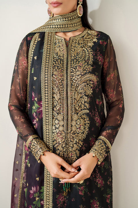 JAZMIN - 3PC EMBROIDERED CHIFFON UC-3083