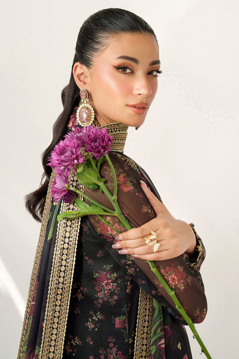 JAZMIN - 3PC EMBROIDERED CHIFFON UC-3083