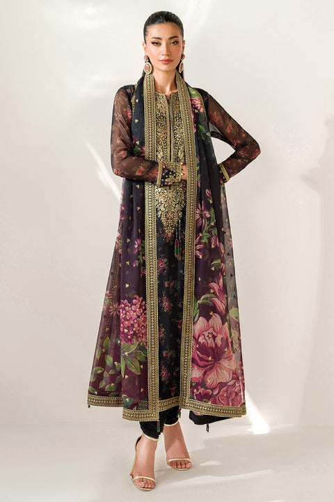 JAZMIN - 3PC EMBROIDERED CHIFFON UC-3083