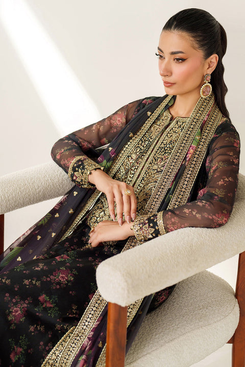 JAZMIN - 3PC EMBROIDERED CHIFFON UC-3083