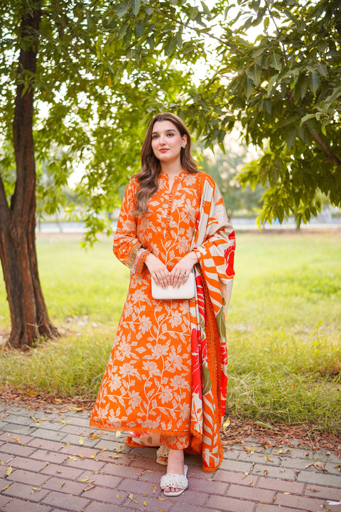 Aneelas Luxury Lawn Embroidered 3 Pc Unstitched Collection WPR-03