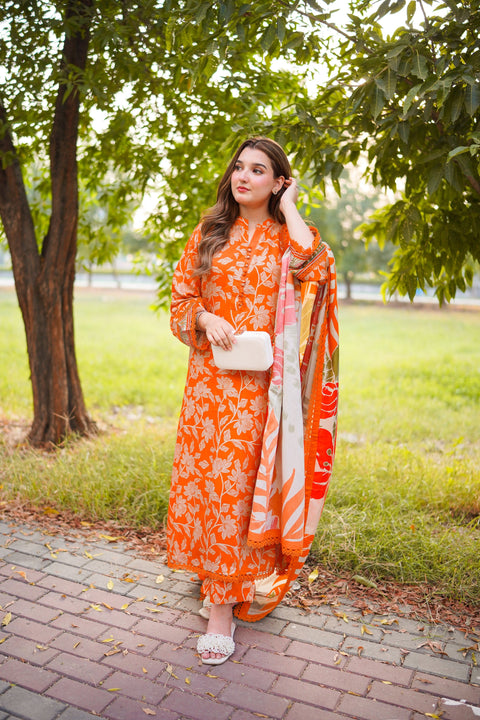 Aneelas Luxury Lawn Embroidered 3 Pc Unstitched Collection WPR-03