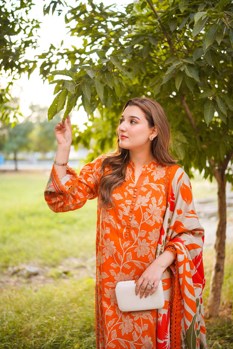 Aneelas Luxury Lawn Embroidered 3 Pc Unstitched Collection WPR-03