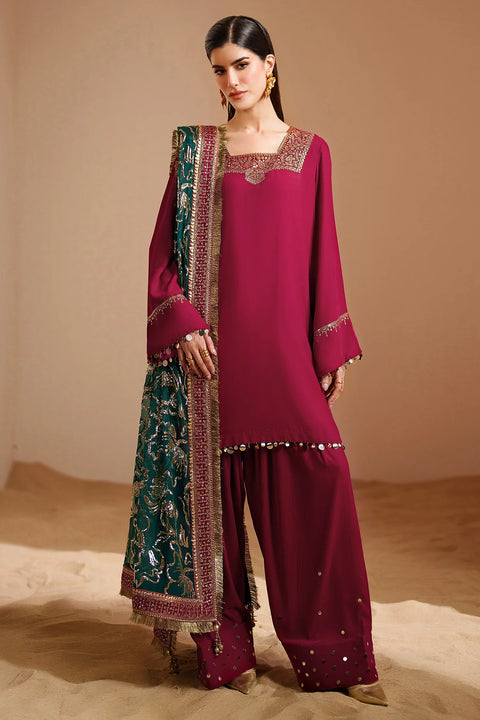JAZMIN Luxury Chiffon Embroidered Collection Unstitched VVF D-9