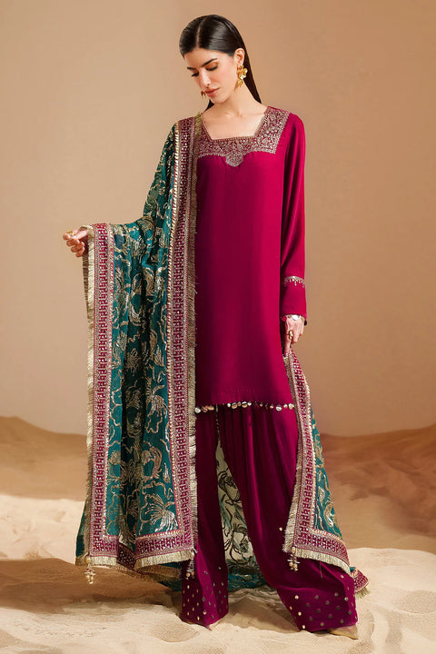 JAZMIN Luxury Chiffon Embroidered Collection Unstitched VVF D-9