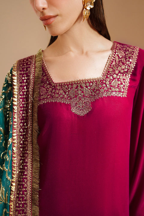 JAZMIN Luxury Chiffon Embroidered Collection Unstitched VVF D-9