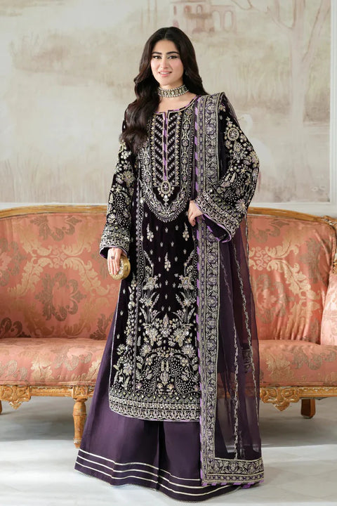 Aneelas Wedding Velvet Embroidered Unstitched Collection VT-01