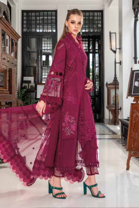 Maria.B Luxury Eid Lawn Unstitched Embroidered 3Pc Suit EL-23-09