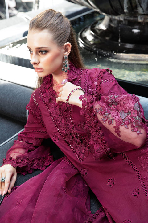 Maria.B Luxury Eid Lawn Unstitched Embroidered 3Pc Suit EL-23-09