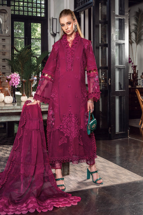 Maria.B Luxury Eid Lawn Unstitched Embroidered 3Pc Suit EL-23-09