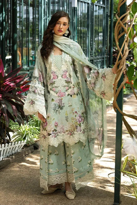 Elaf Premium Lawn Embroidered 3 Piece Unstitched - ESA-4B